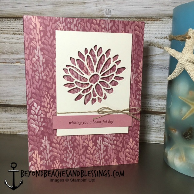 Stampin Up, CAS, Birthday Card, Special Reason Bundle, Blooms & Bliss Designer Series Paper, designed by Demo Lynn Tague, See more cards and gifts ideas at BeyondBeachesandBlessings.com #BeyondBeachesandBlessings